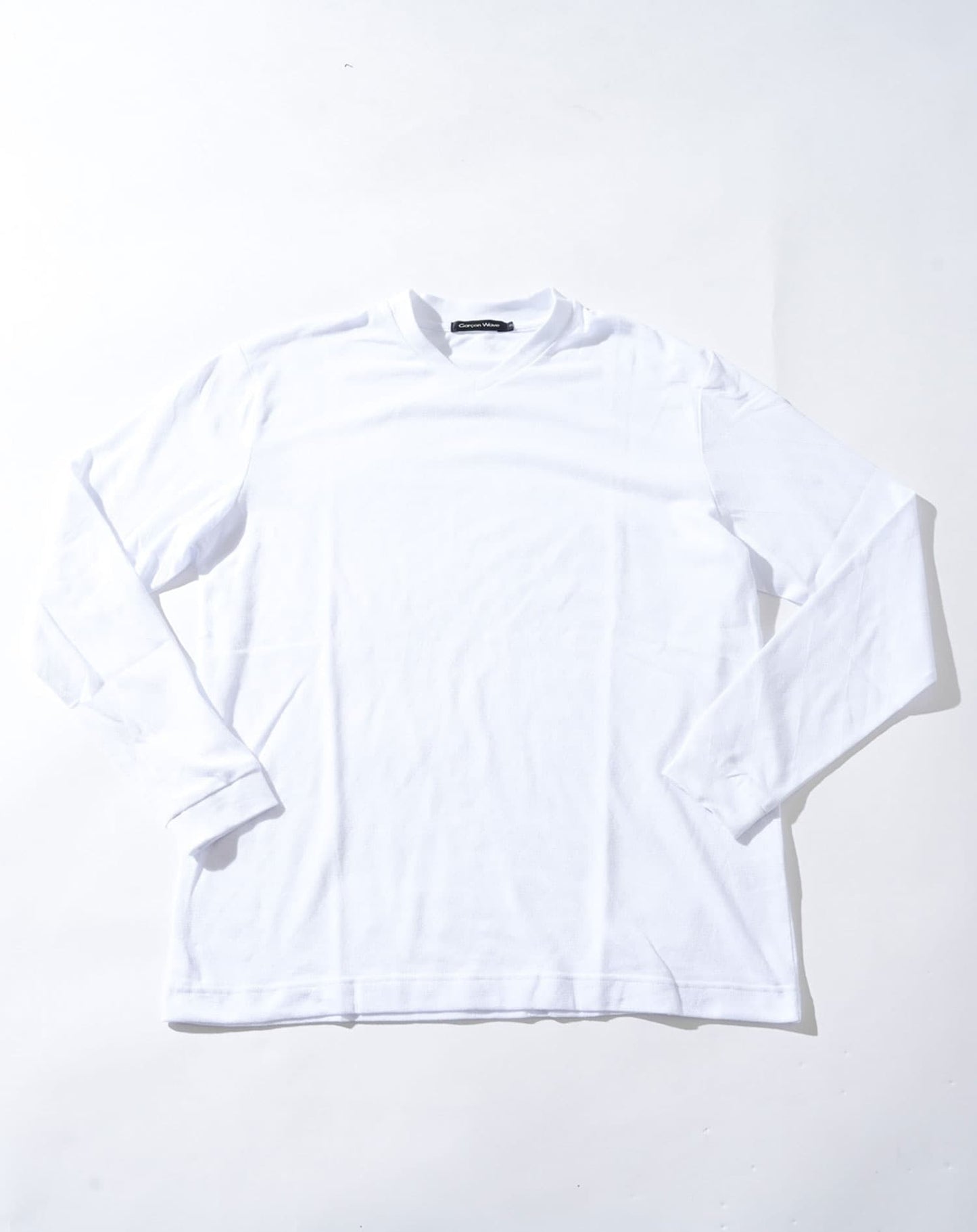 サーモライトうっすらアーガイルVネック長袖Tシャツ