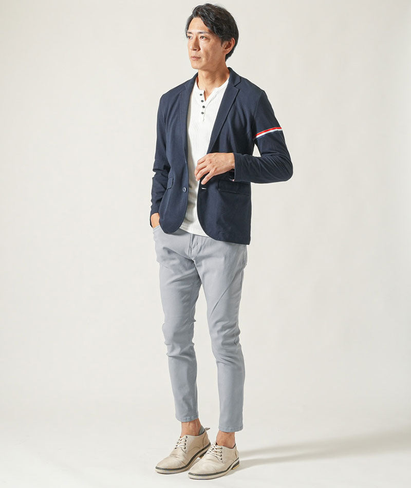 タ*ウ様 【美品】ネイビー テーラードジャケット クールマックス使用 タ*ウ様 【美品】ネイビー テーラードジャケット クールマックス