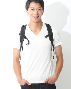 Ｖネック半袖美シルエット無地カットソー 日本製