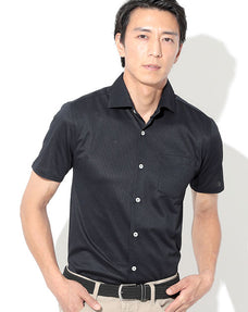 ファインクオリティ半袖ドライタッチストレッチシャツ 日本製