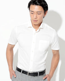 ファインクオリティ半袖ドライタッチストレッチシャツ 日本製