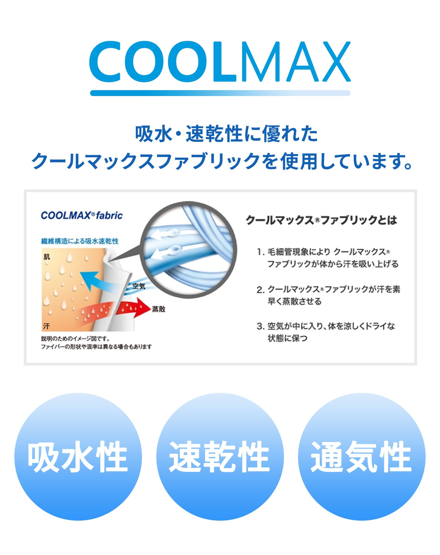クールマックスチェック柄ジップアップ半袖ポロシャツ
