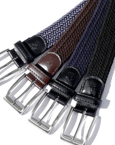 ストレッチ編み込みゴムベルト