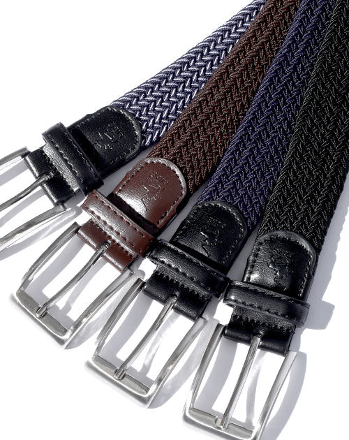 レザーのメッシュベルト