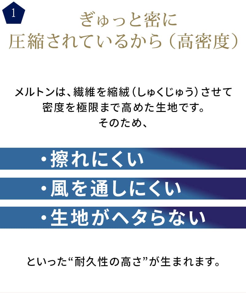 メルトン素材ボリュームネックフードデザインダウンジャケット