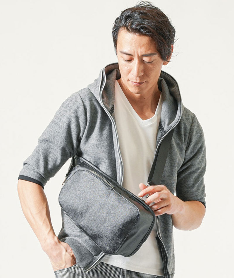 ボディバッグ メンズ おしゃれ 人気 ブランド 40代 50代 PUレザー