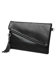 PUレザー×スエード素材切り替えクラッチバッグ