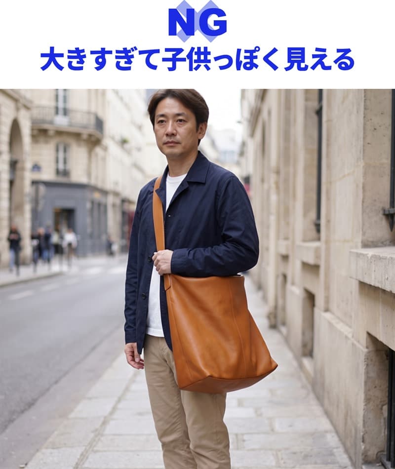 40代・50代の休日に最適なコンパクトな斜め掛けバッグ