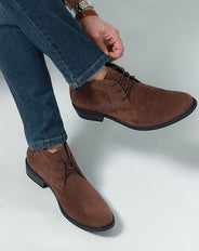 ムラスエードデザインチャッカブーツ