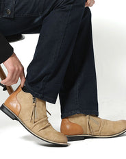 ドレープ加工サイドジップブーツ