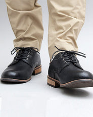 レースアップPUレザーバブーシュ