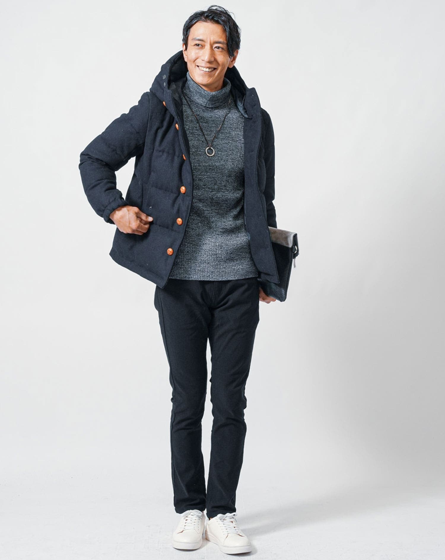 スプリットレザーレースアップスニーカー