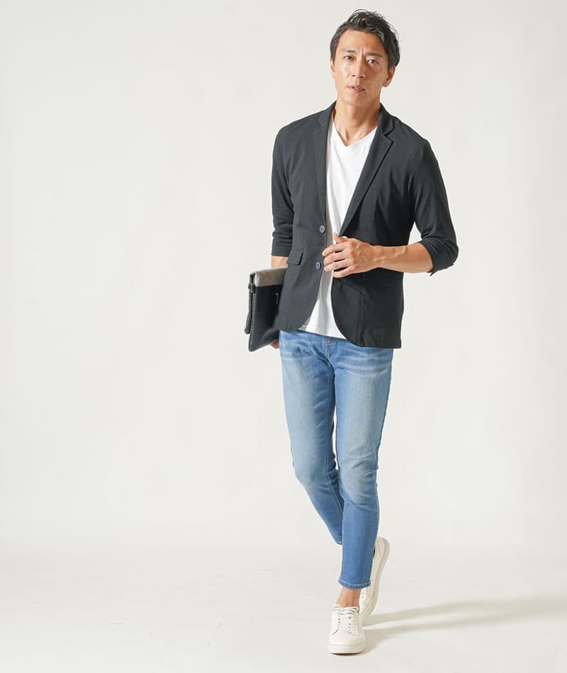 スプリットレザーレースアップスニーカー