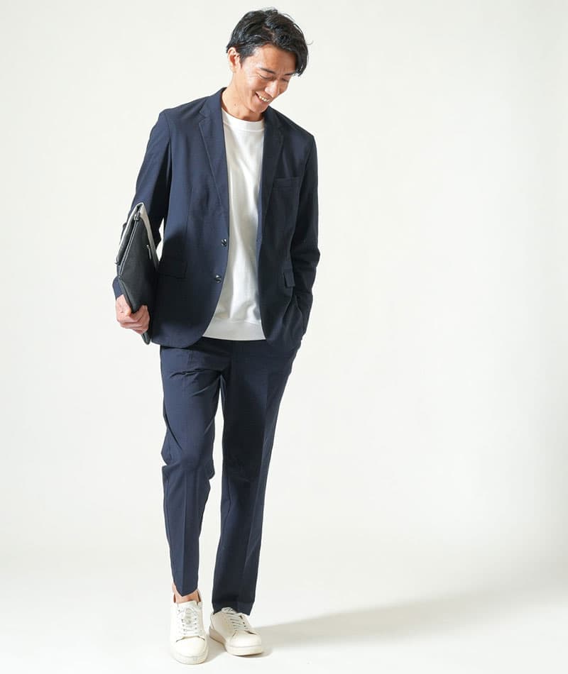 スプリットレザーレースアップスニーカー