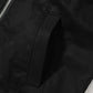 ストレッチツイル素材トリコロールデザインフード付きジャケット
