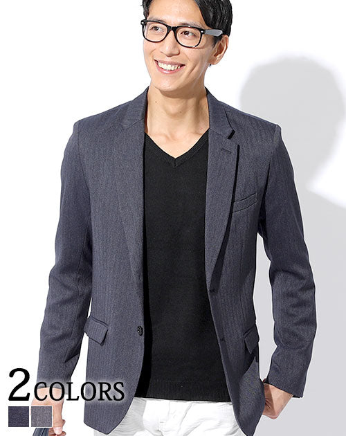 日本製 プレミアムヘリンボーンテーラードジャケット