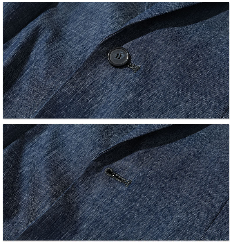 日本製 デニム ビジネスジャケット テーラードジャケット メンズ