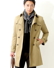 日本製 プレミアムダブルトレンチコート Biz