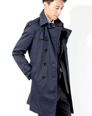 日本製スリムフィットプレミアムダブルトレンチコート
