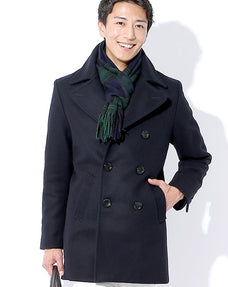 プレミアムダブルブレストピーコート 日本製
