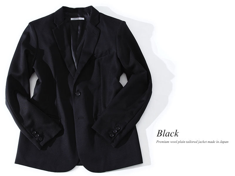 ウール黒テーラードジャケット