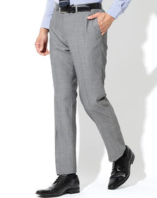 ゆったりシルエットシャンブレーノータックスラックス