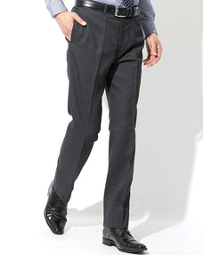 サキソニーウール混スタイリッシュスラックス