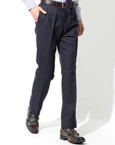 サキソニーウール混スタイリッシュスラックス