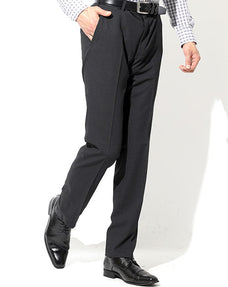 バーズアイウール混スタイリッシュスラックス