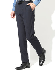 バーズアイウール混スタイリッシュスラックス