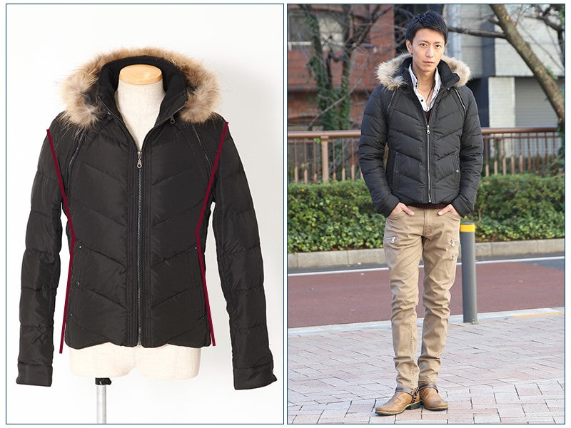 ４WAYデザインダウンジャケット