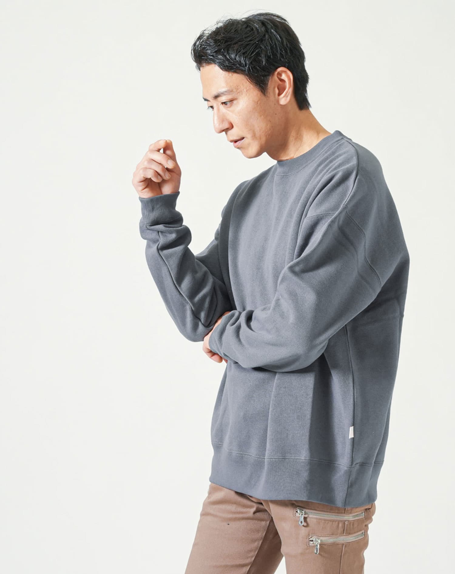 裏起毛USAコットンゆったりトレーナー