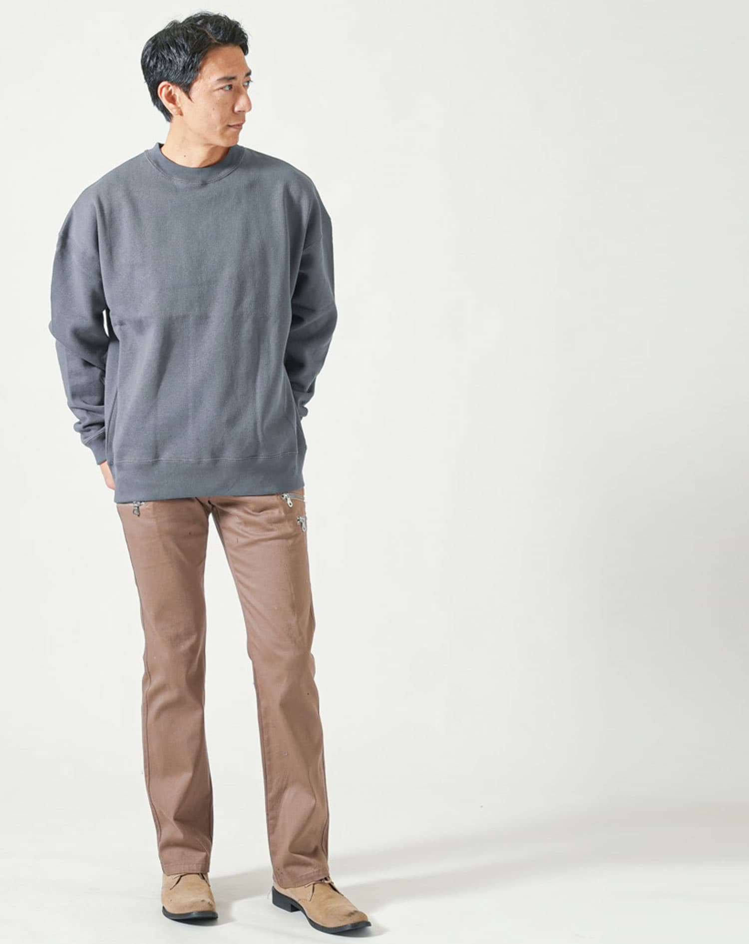 裏起毛USAコットンゆったりトレーナー