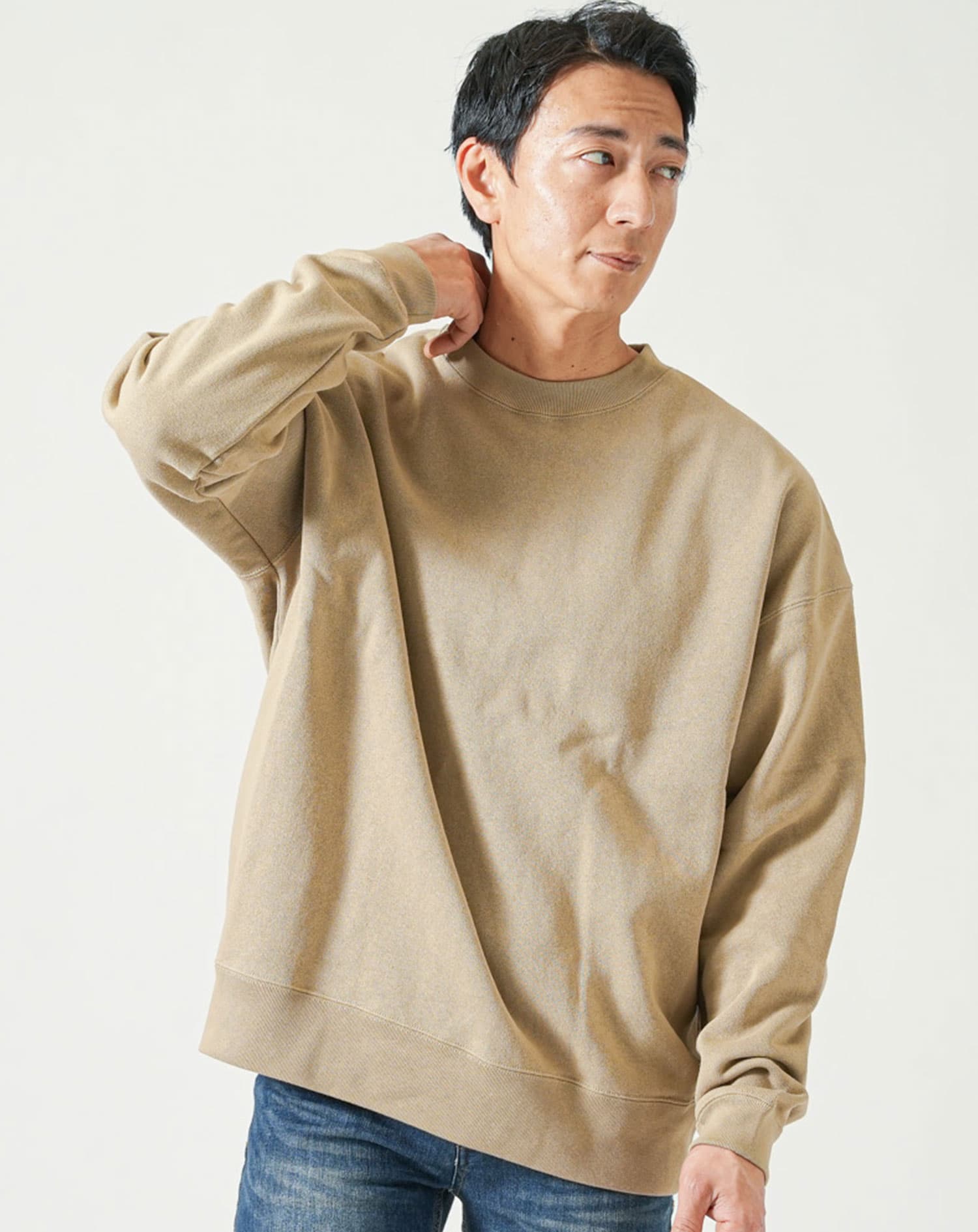 裏起毛USAコットンゆったりトレーナー