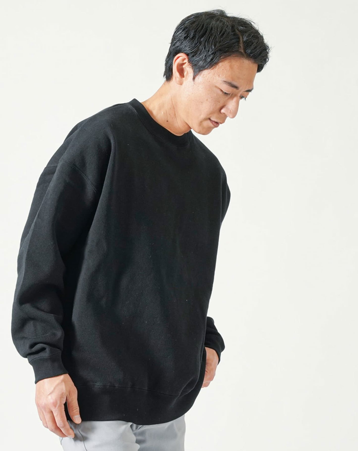 裏起毛USAコットンゆったりトレーナー