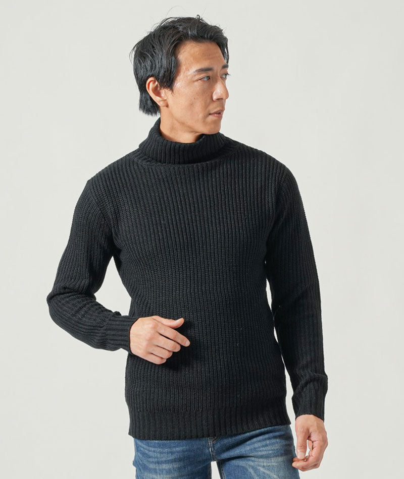 NEIGHBORHOOD ブラック タートルネック セーター L JOHN PEARSE comfort navy】【秋冬】タートルネックセーター/ブラック