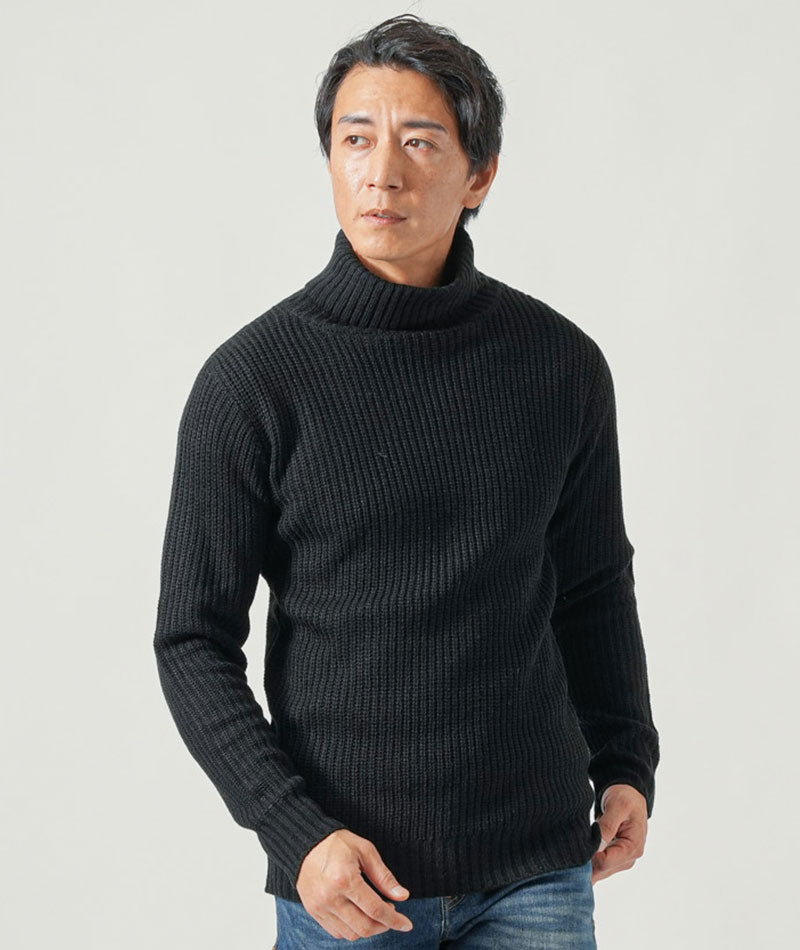 【美品】タートルネック セーター 畦編みアクリルタートルネックニット ｜ メンズファッション通販 MENZ