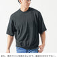 接触冷感オーバーサイズ半袖サマーニットTシャツ