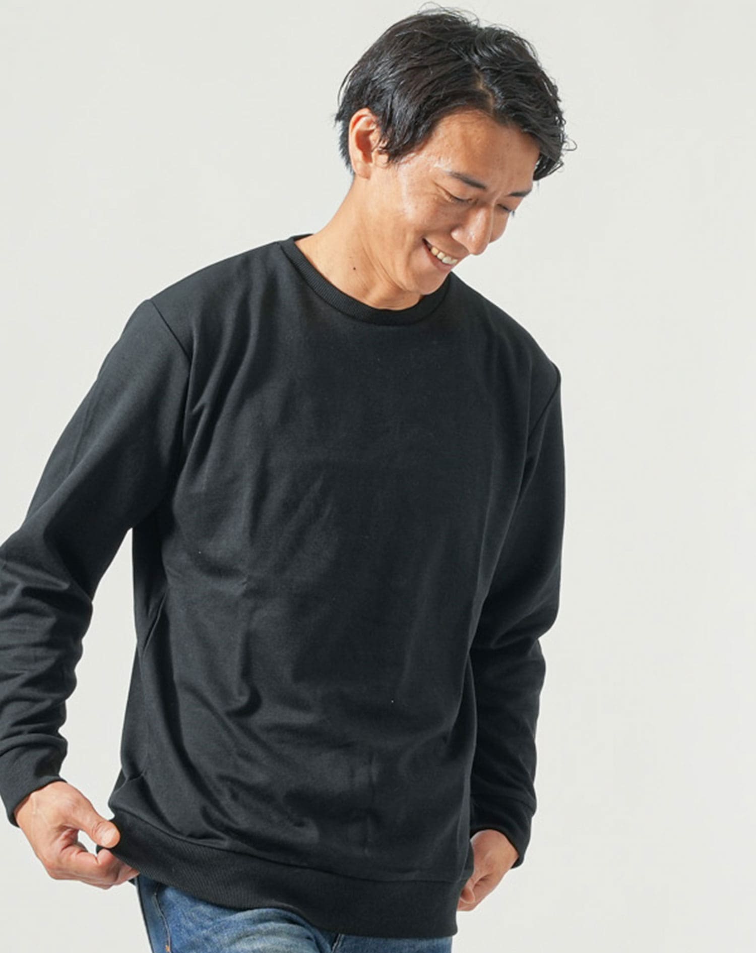 ハチヤーズ　レディース　モックネック　ダンボールニット　長袖　ウェア　L 黒 楽天市場】ビックアディダスロゴ ダンボールニット 長袖