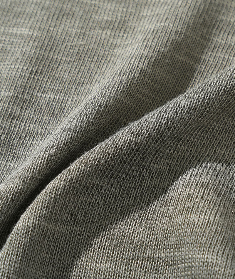 サマーニット長袖ジップアップパーカー