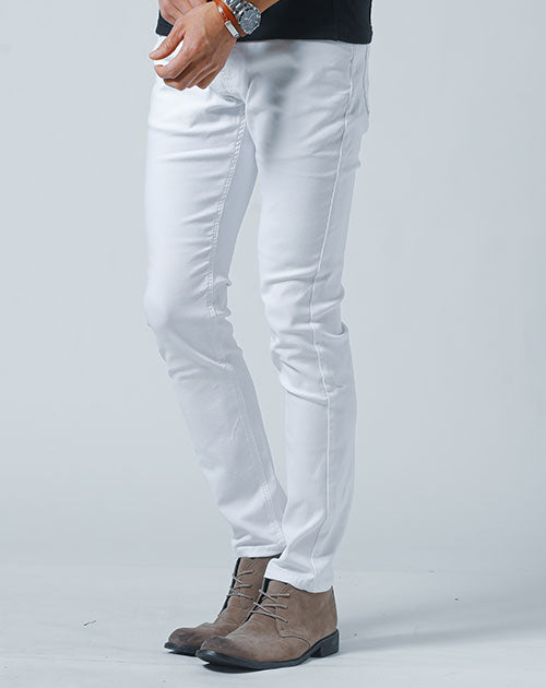 動きやすいストレッチ素材スキニーカラーチノパンツ・デニムパンツ