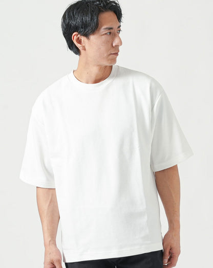 接触冷感ゆったり半袖UネックTシャツ