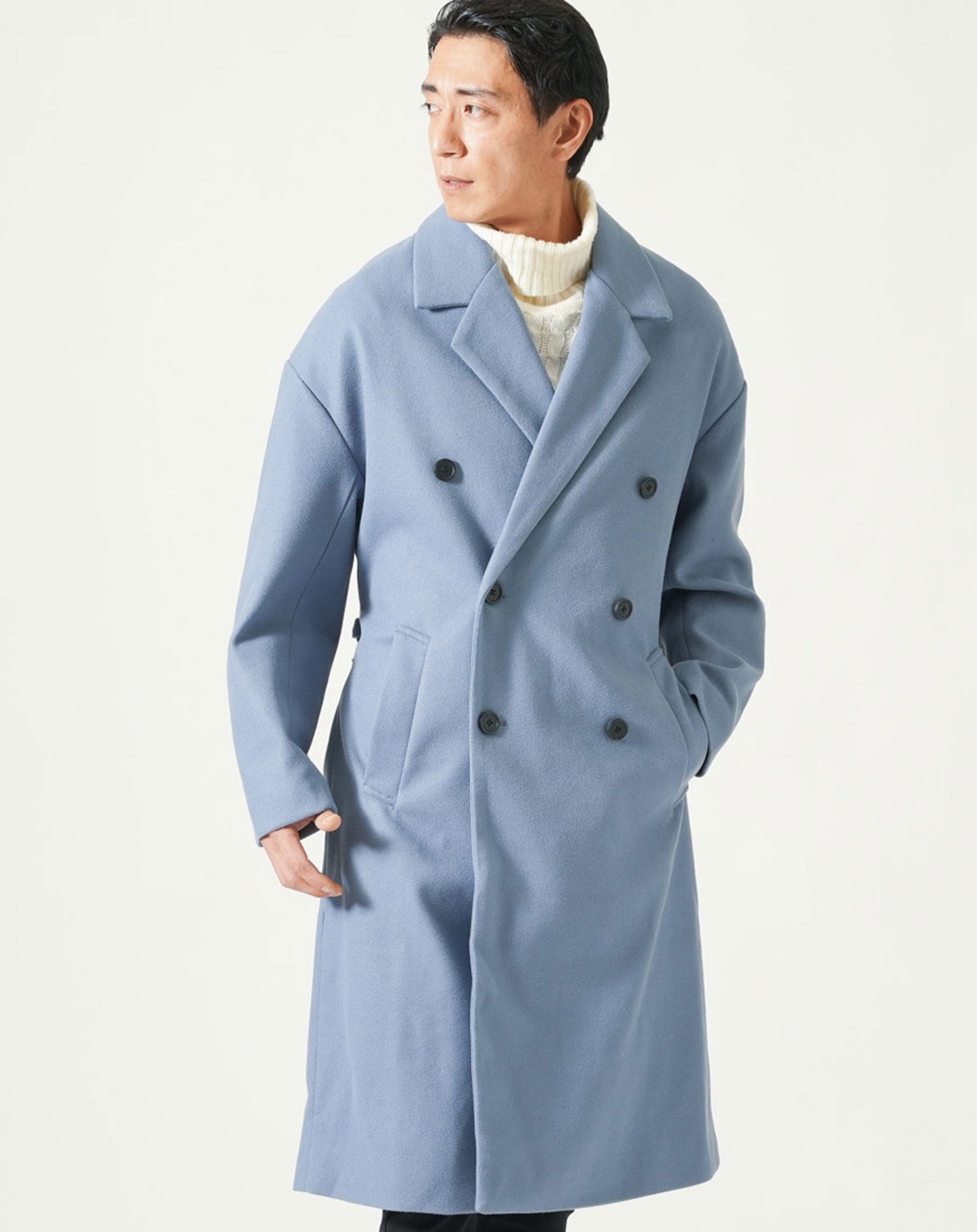 ベルト付トレンチロングコート