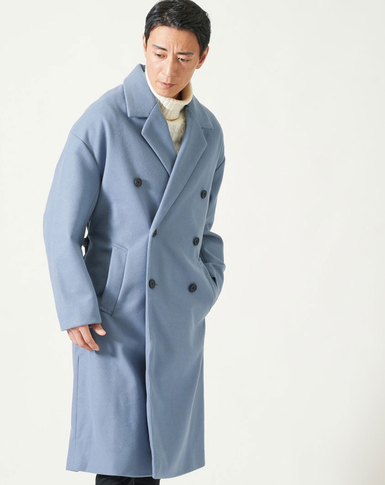 ベルト付トレンチロングコート