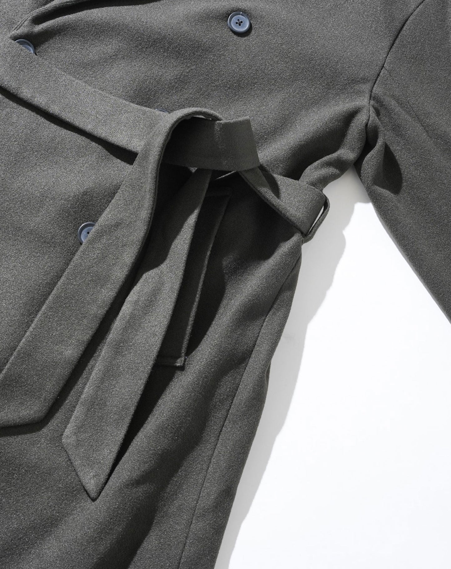 ベルト付トレンチロングコート