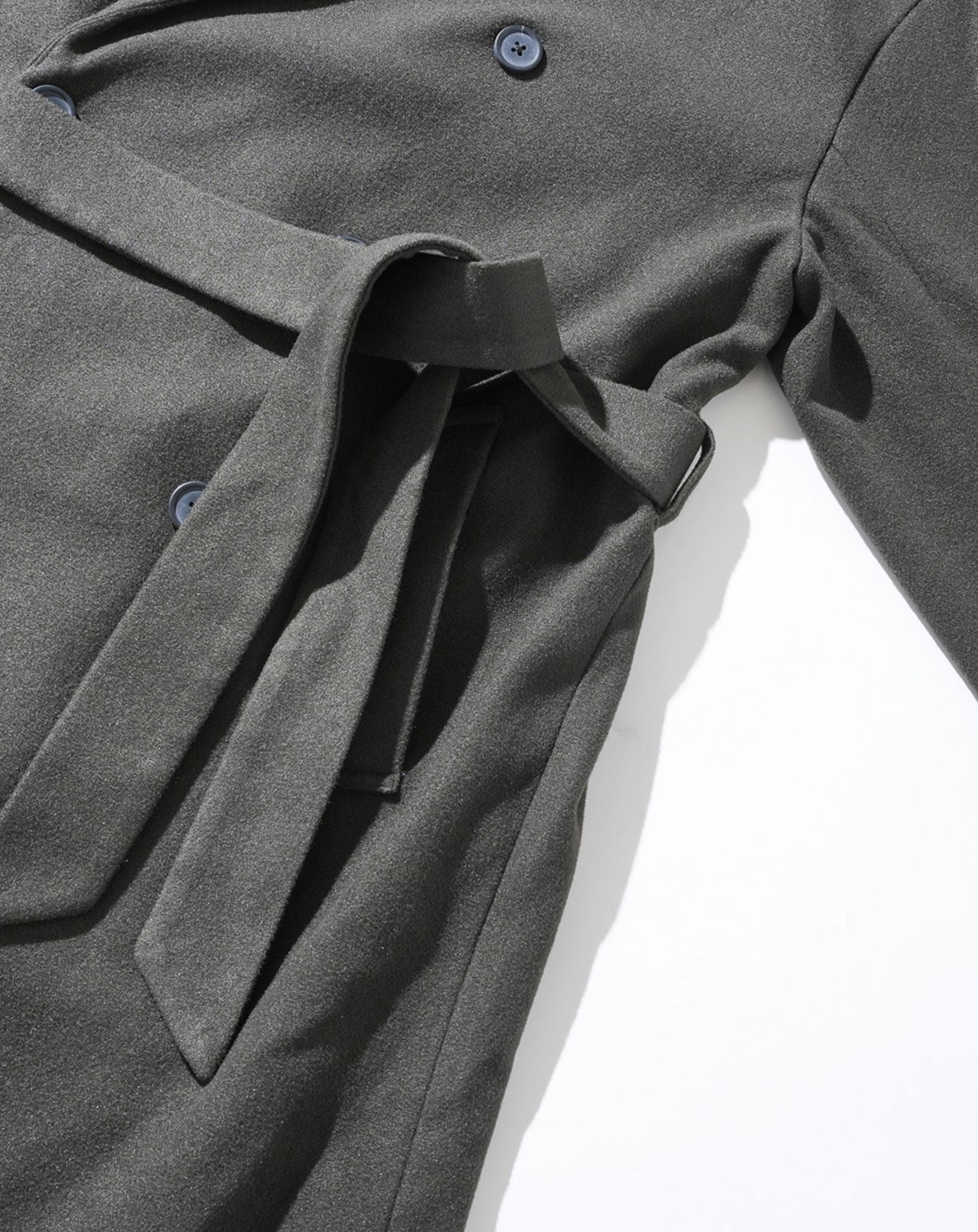 ベルト付トレンチロングコート