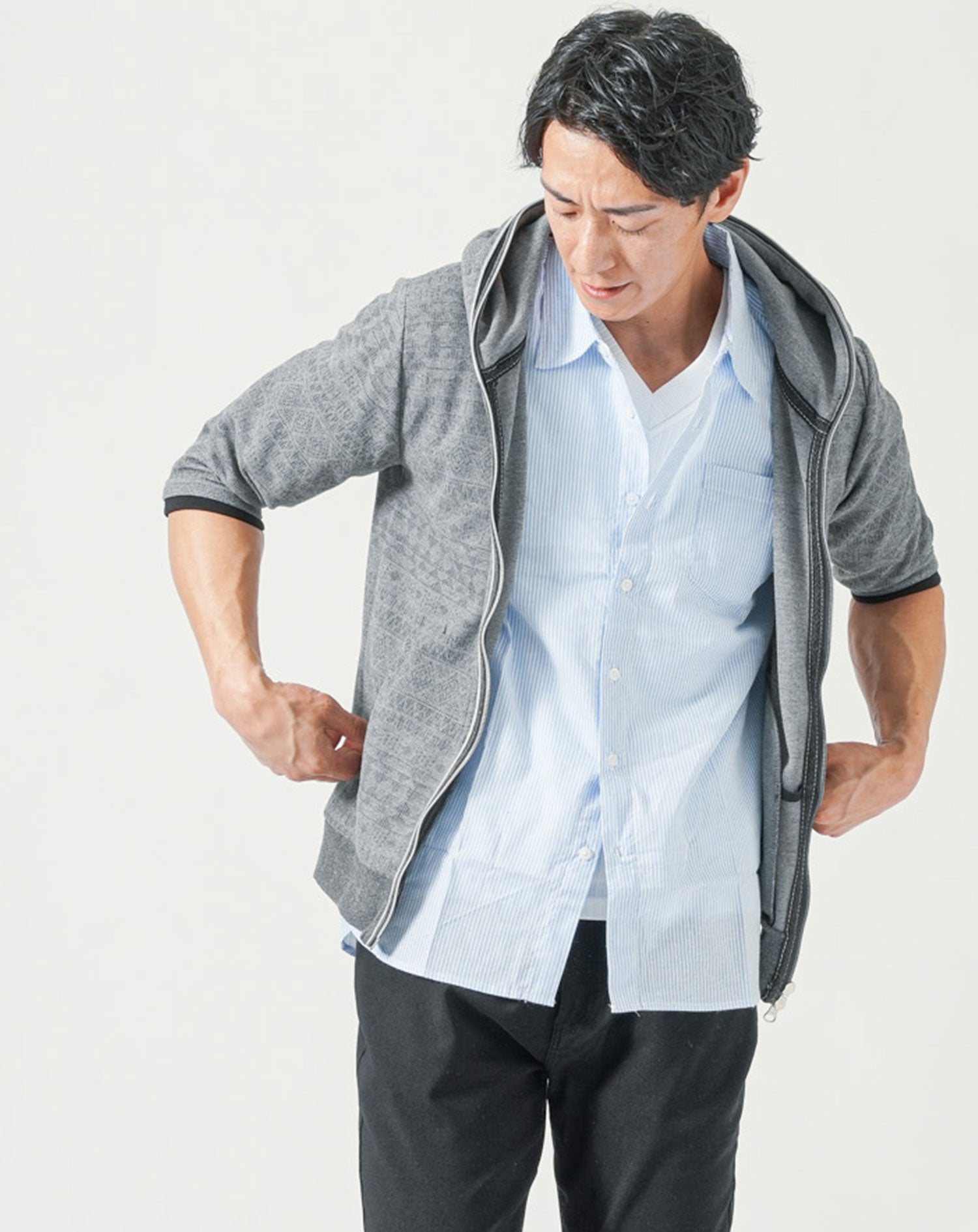 メンスファッション ウォッシュドポケットジャケット - 濃青 | ZARA Japan / 日本