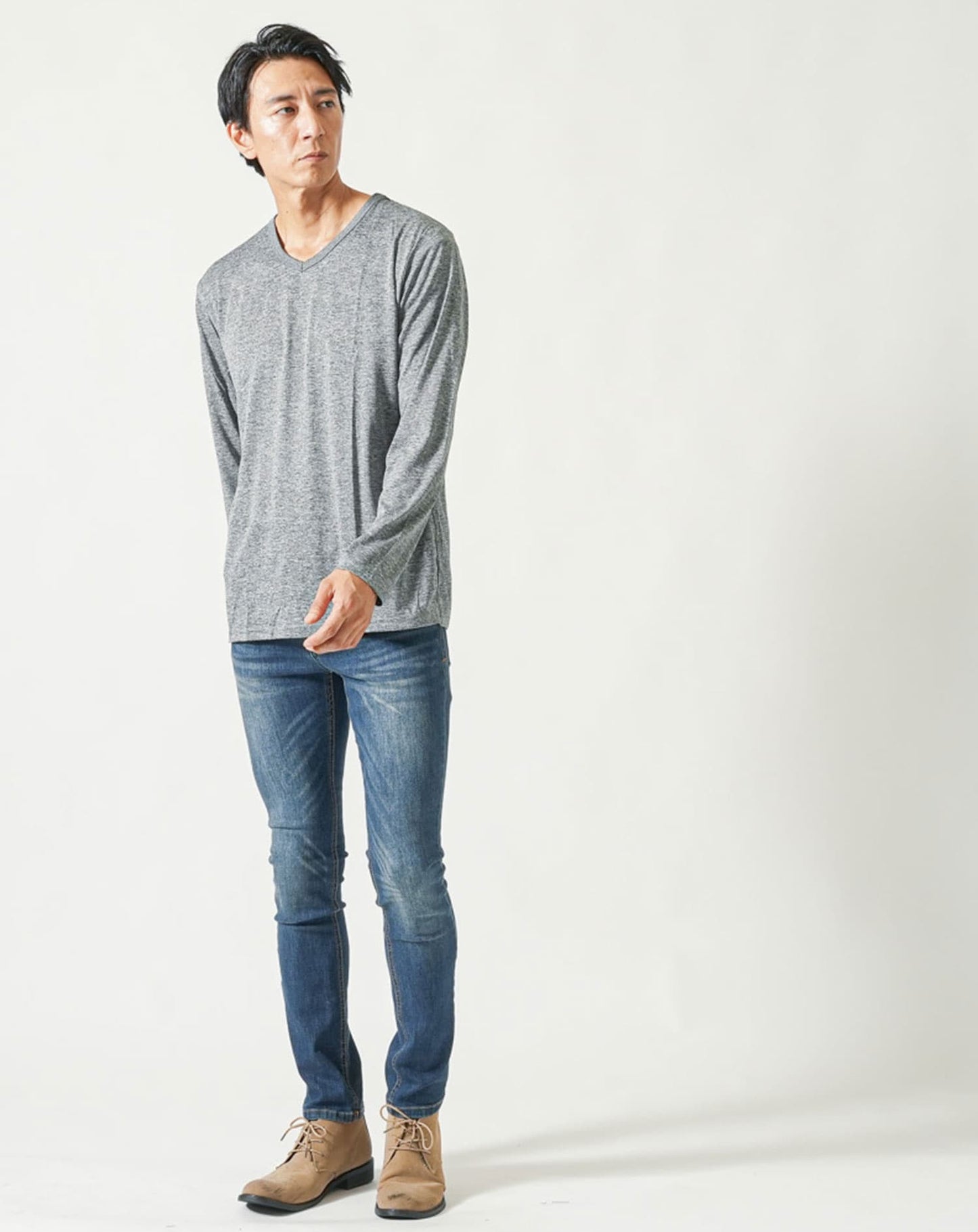 吸水速乾・UVカット・ストレッチ・カチオンドライ長袖Tシャツ