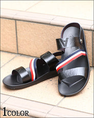 トリコロールデザイン2wayサンダル