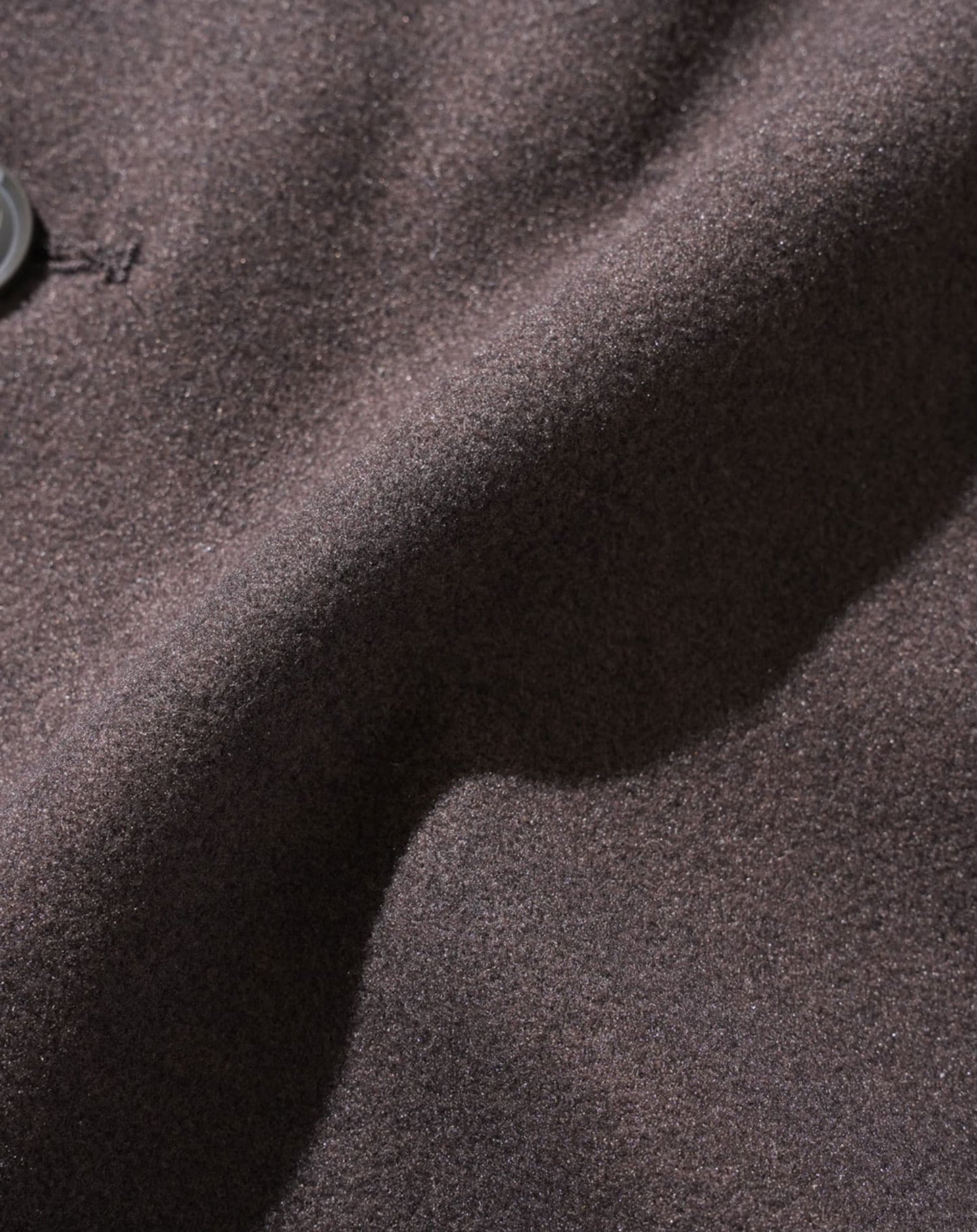 テックメルトンフード付きストレッチロングコート